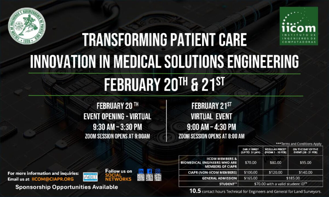 Taller virtual abordará innovaciones en ingeniería médica para transformar el cuidado del paciente